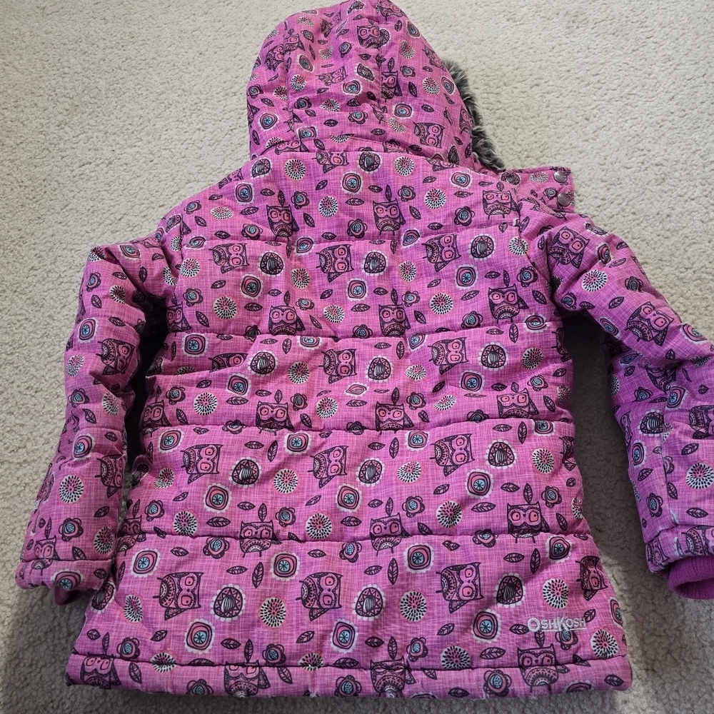 OshKosh B'gosh Girls Size 5 Winter Coat Jacket - Picture 11 of 14